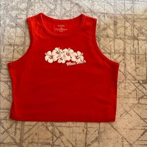 Maui Beach Red Crop Top